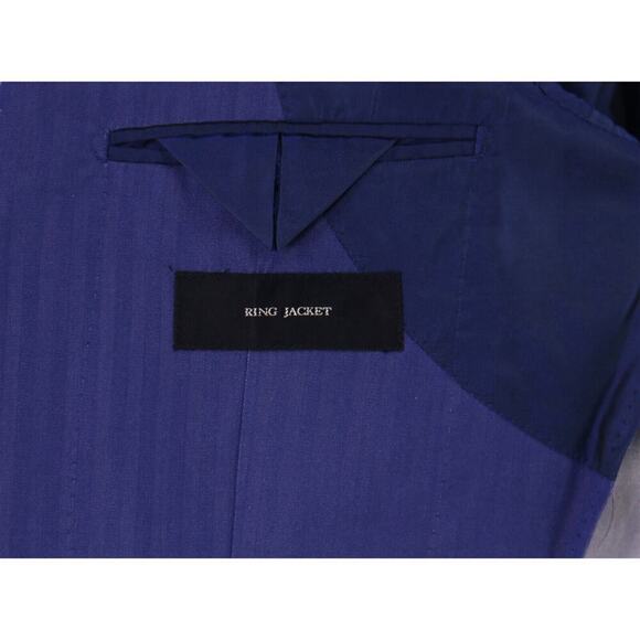 Ring Jacket Japan Blue Solaro Cotton Herringbone 3/4 Length Overcoat 36-38 - Picture 7 of 9
